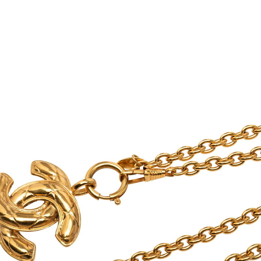 CHANEL Authentic Gold Logo Necklace - Picture 4 of 6